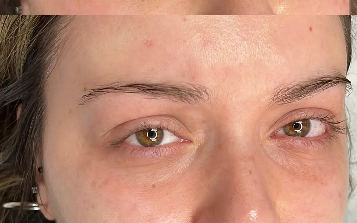 Micropigmentación de cejas: resultado real: antes