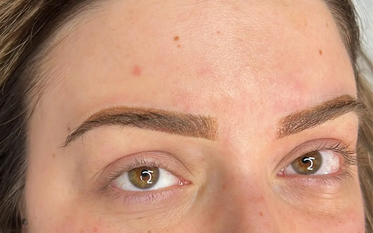 Micropigmentación de cejas: resultado real: después