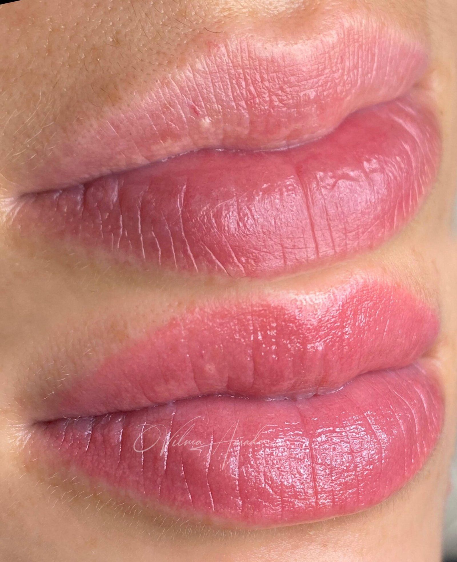 Micropigmentación de labios en Murcia, resultado de Vilma Amador