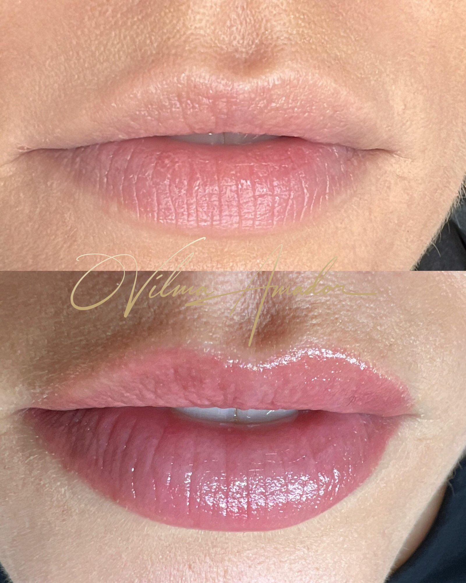 Micropigmentación de labios en Murcia, resultado de Vilma Amador