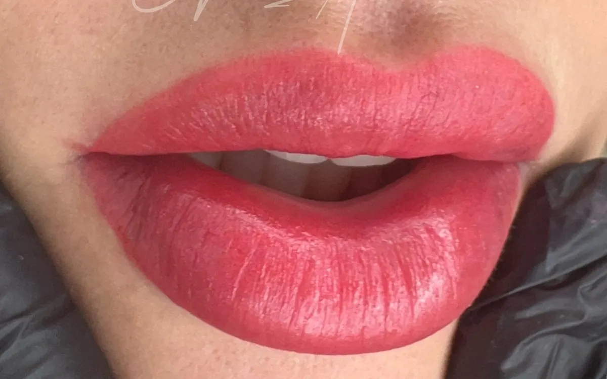 Micropigmentación de labios: resultado real: después